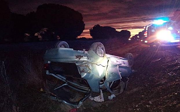 Estado del vehículo tras el accidente.