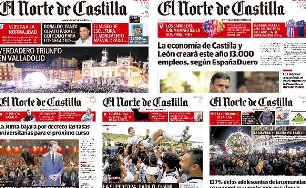 Así fue 2018 en las portadas de El Norte de Castilla