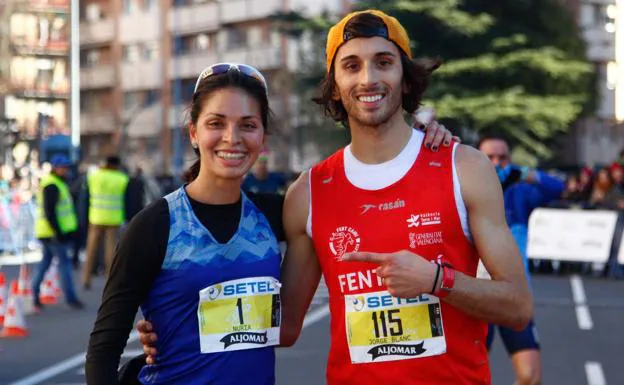 Nuria Lugueros y Jorge Blanco, ganadores. 