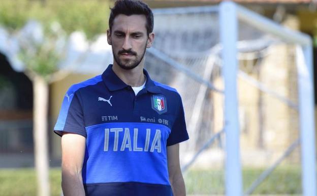 Davide Astori fue catorce veces internacional con Italia. 