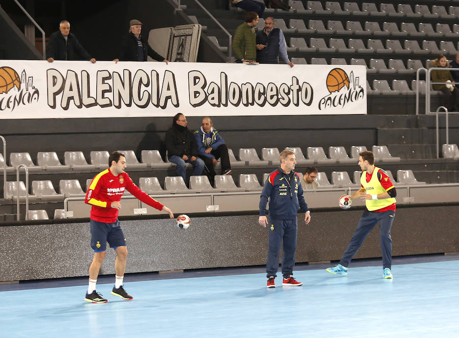Fotos: La Selección Española ya entrena en el pabellón