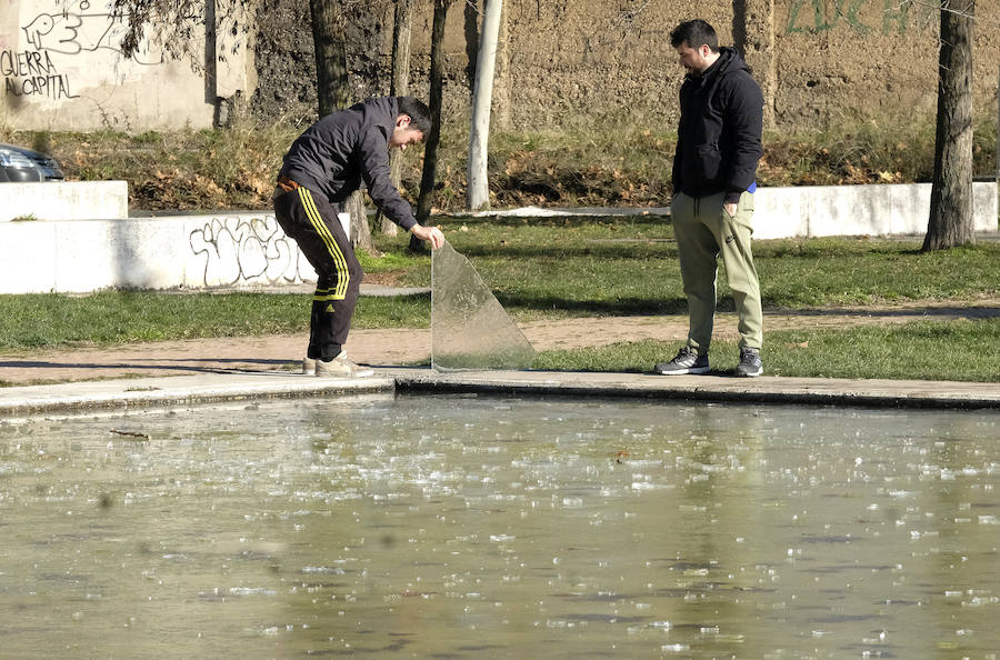 Helada en Valladolid.