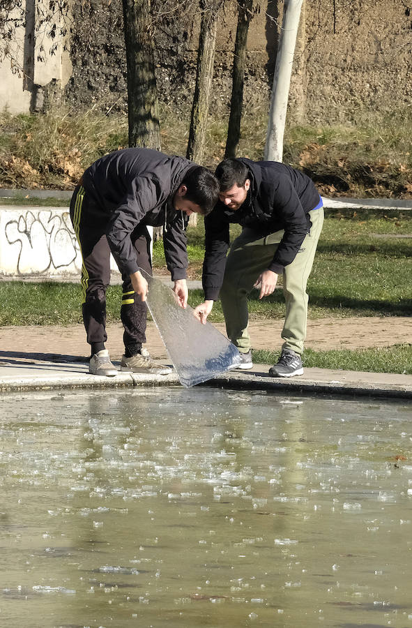 Helada en Valladolid.