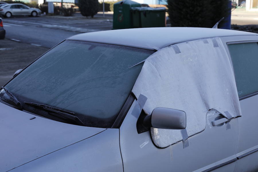 Helada en Peñafiel.