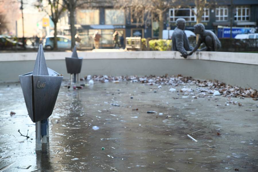 Helada en Valladolid.