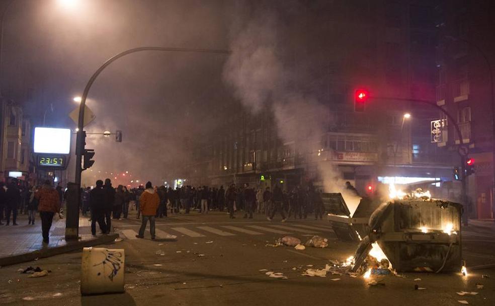 Imagen de los altercados ocurridos en Gamonal en enero de 2014