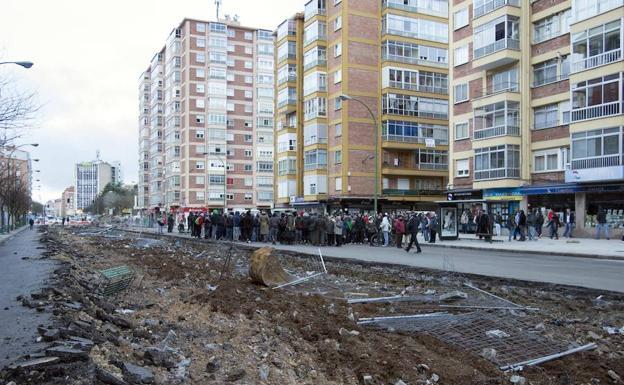 La empresa solo había conseguido hacer una zanja, que se convirtió en la zona cero de la protesta