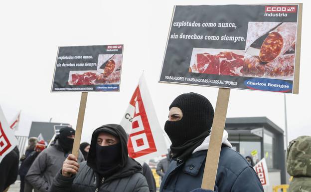 Galería. Huelga de los trabajadores de Embutidos Rodríguez. 