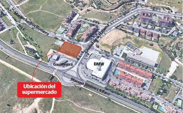 Ubicación del futuro supermercado Gadis en Parquesol (Valladolid). 