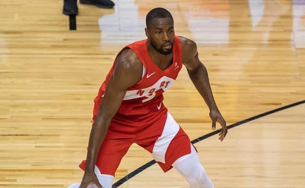 Serge Ibaka, durante el partido. 