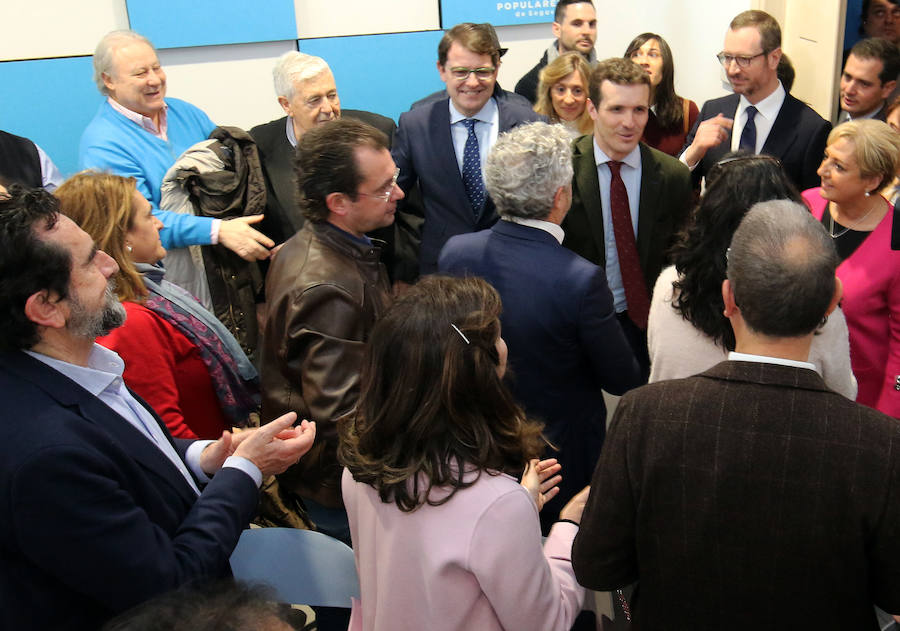 Fotos: El líder del PP, Pablo Casado, celebra un acto en Segovia