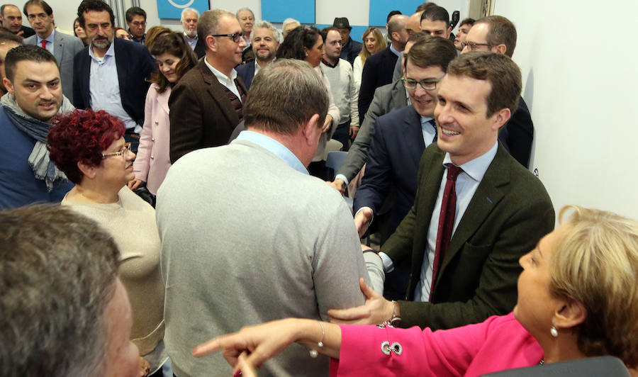 Fotos: El líder del PP, Pablo Casado, celebra un acto en Segovia