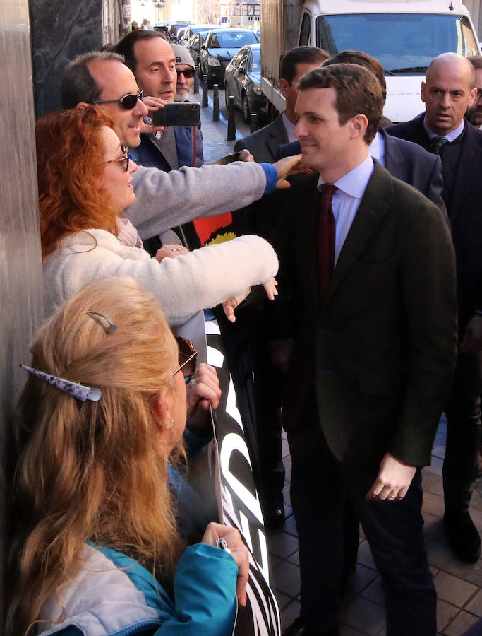 Fotos: El líder del PP, Pablo Casado, celebra un acto en Segovia