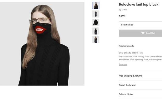 Las acusaciones de racismo obligan a Gucci a retirar un suéter 