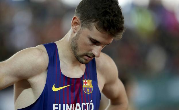 Álvaro de Arriba, concentrado durante una competición reciente en Salamanca. 