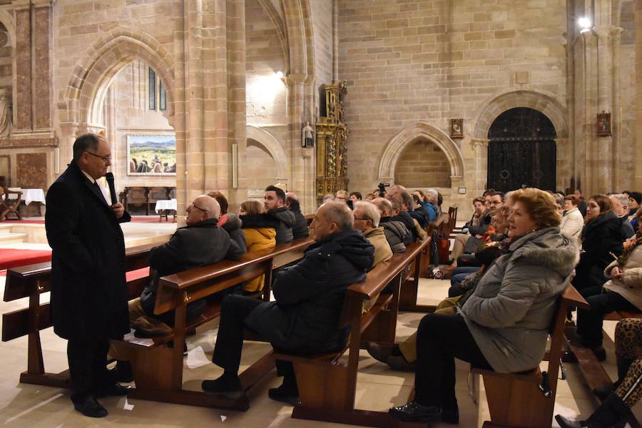 Fotos: La Colegiata de Aguilar se reabre y muestra tres piezas restauradas