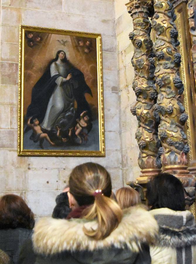 Fotos: La Colegiata de Aguilar se reabre y muestra tres piezas restauradas