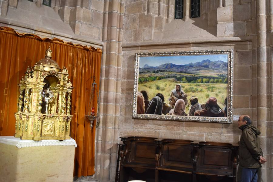 Fotos: La Colegiata de Aguilar se reabre y muestra tres piezas restauradas