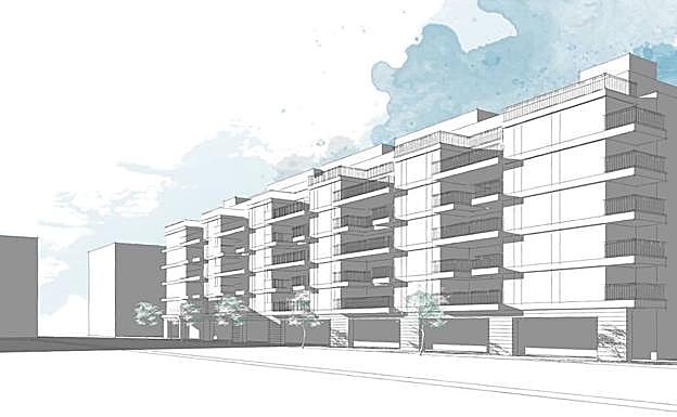 Recreación de la fachada del futuro edificio.