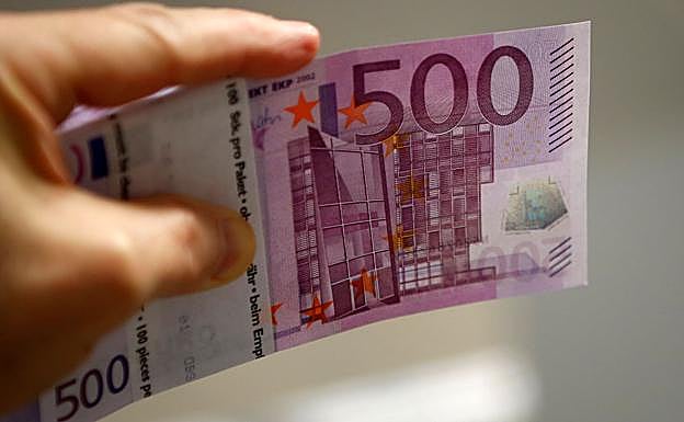 Billete de 500 euros.