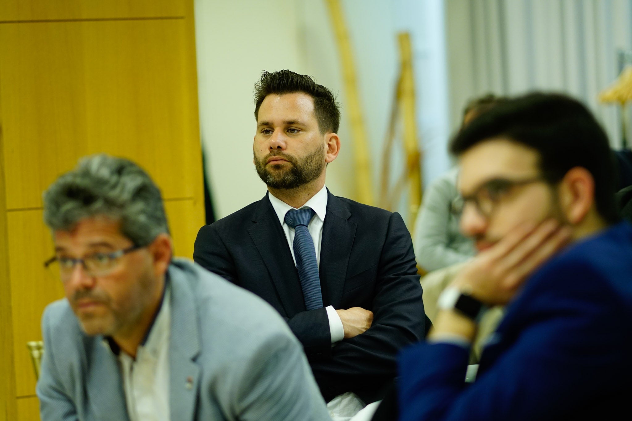 El candidato de Ciudadanos al Parlamento Europeo advierte sobre el «peligro serio» de los populismos para España y para la propia supervivencia de la Unión Europea