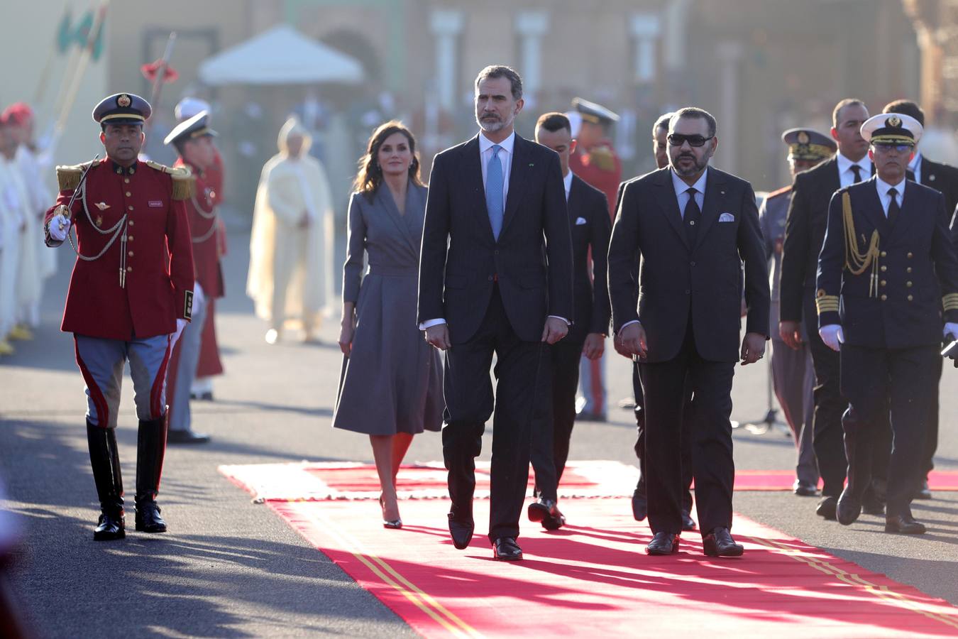 Los reyes Felipe VI y Letizia están realizando una visita de Estado a Marruecos, su segundo viaje al país magrebí, invitados por Mohamed VI