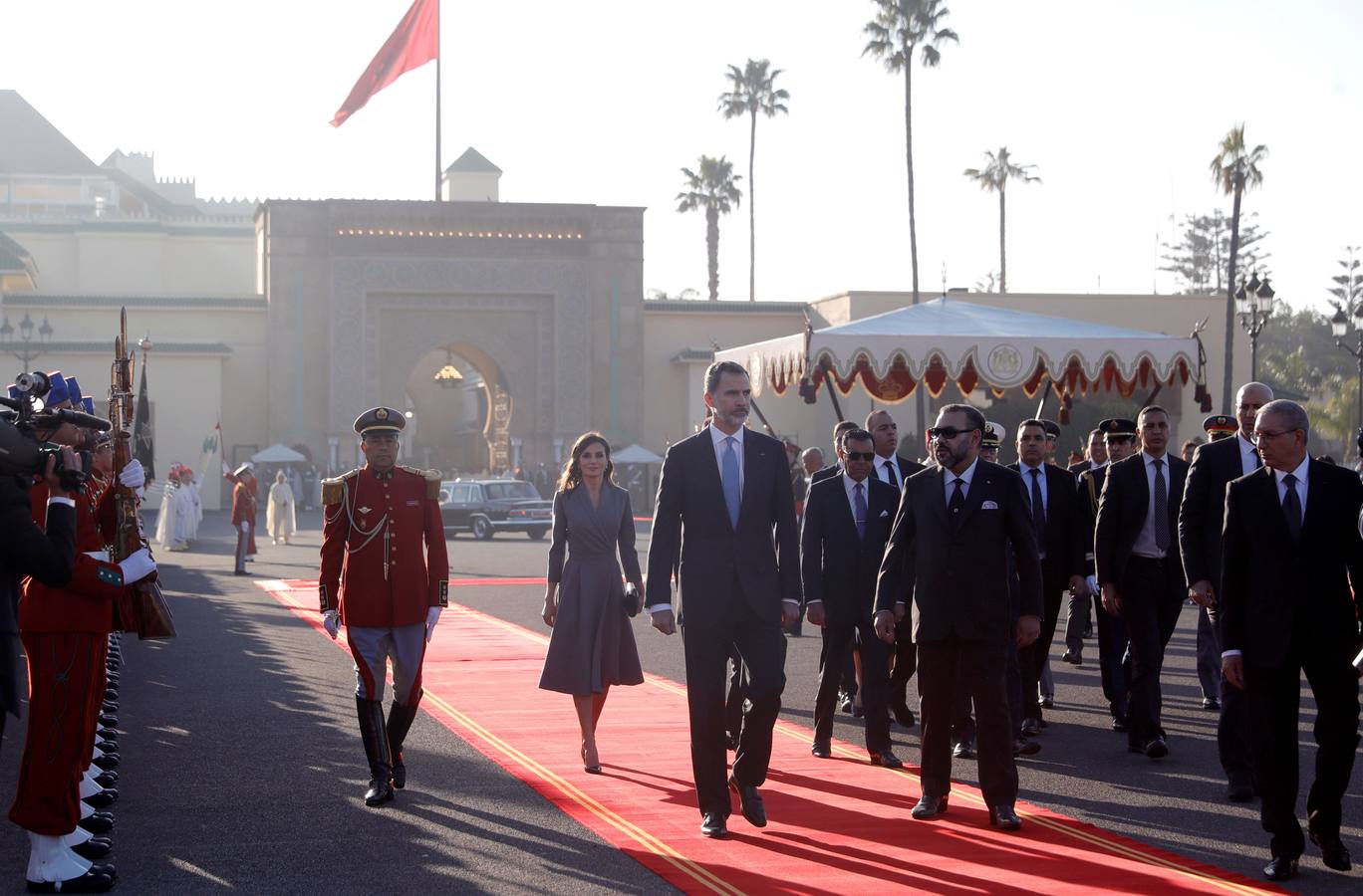 Los reyes Felipe VI y Letizia están realizando una visita de Estado a Marruecos, su segundo viaje al país magrebí, invitados por Mohamed VI