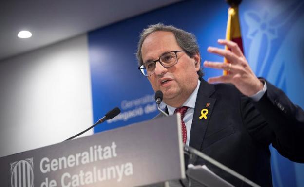 El presidente de la Generalitat, Quim Torra. 