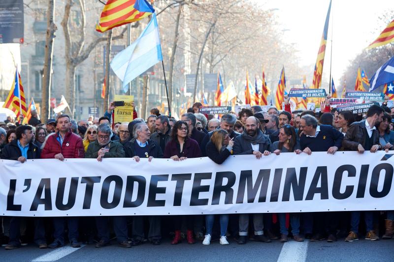 Fotos: La manifestación contra el juicio del &#039;procés&#039;, en imágenes