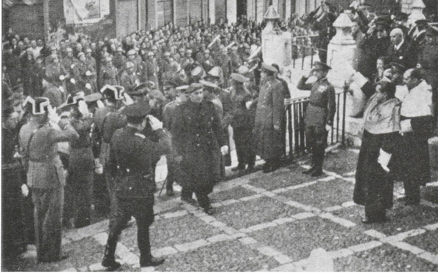 04.11.1940 En la inauguración del curso académico en la Universidad de Valladolid.