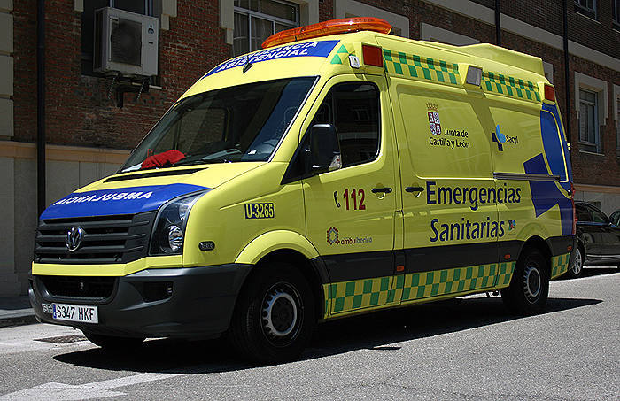 Ambulancia del servicio de emergencias de Sacyl. 