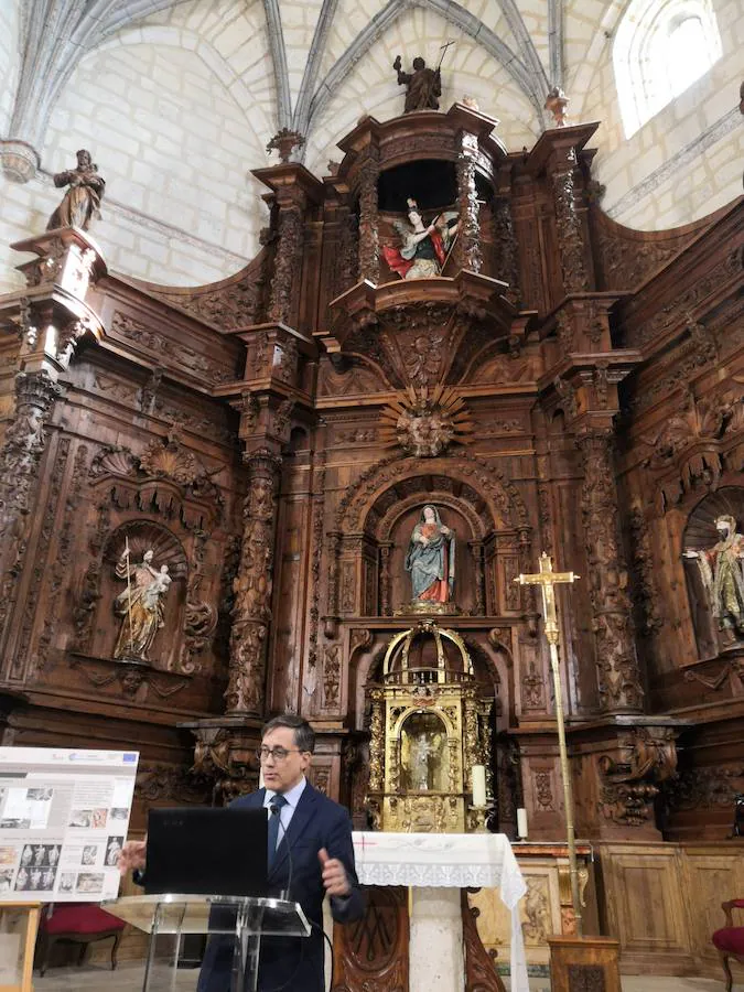 La restauración del retablo de la iglesia de Santa María de la Expectación en Peñaflor de Hornija (Valladolid), cuyo origen se remonta al siglo XVI, ha finalizado este viernes en un proyecto en el que se ha invertido alrededor de 75.000 euros.