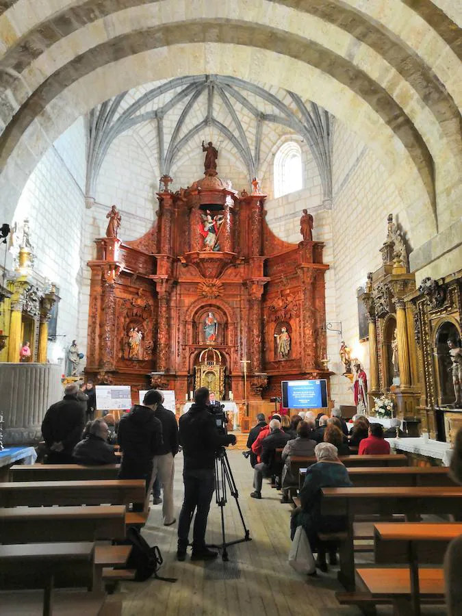 La restauración del retablo de la iglesia de Santa María de la Expectación en Peñaflor de Hornija (Valladolid), cuyo origen se remonta al siglo XVI, ha finalizado este viernes en un proyecto en el que se ha invertido alrededor de 75.000 euros.