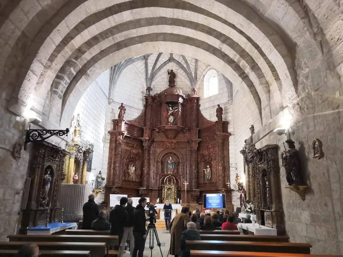 La restauración del retablo de la iglesia de Santa María de la Expectación en Peñaflor de Hornija (Valladolid), cuyo origen se remonta al siglo XVI, ha finalizado este viernes en un proyecto en el que se ha invertido alrededor de 75.000 euros.