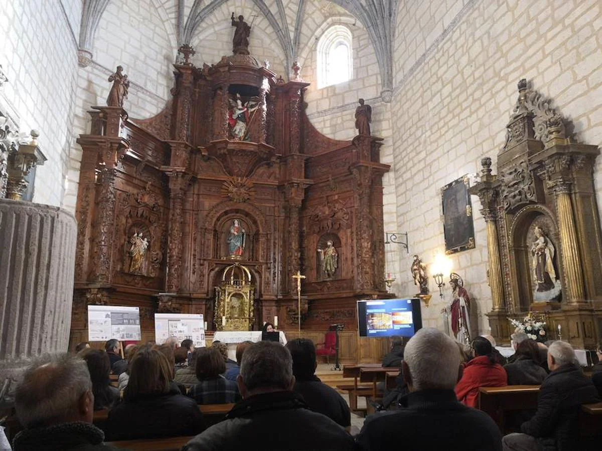 La restauración del retablo de la iglesia de Santa María de la Expectación en Peñaflor de Hornija (Valladolid), cuyo origen se remonta al siglo XVI, ha finalizado este viernes en un proyecto en el que se ha invertido alrededor de 75.000 euros.