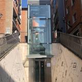 Ascensor situado en Bilbao y que podría tener cabida en San Isidro. 