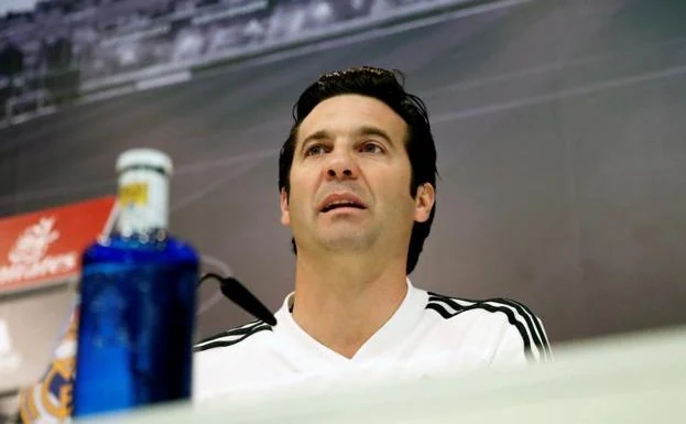 Santiago Solari, en la rueda de prensia previa al Levante-Real Madrid.