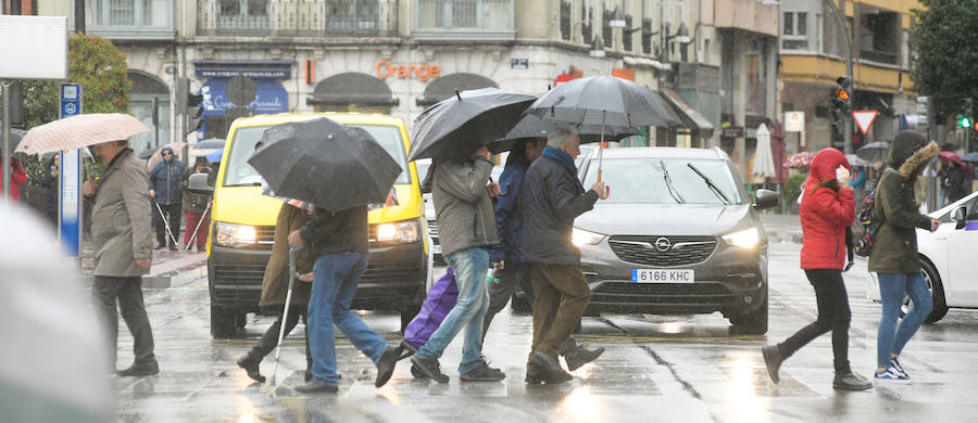 Fotos: Lluvia y viento en Valladolid