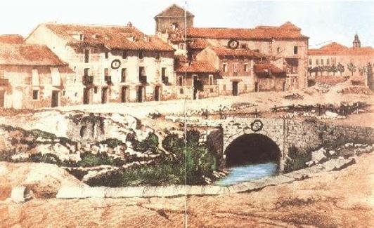 La Casa Cervantes (1), el Hospital de la Resurrección (2) y el Puente sobre la Esgueva (3), donde se produjo el crimen. 