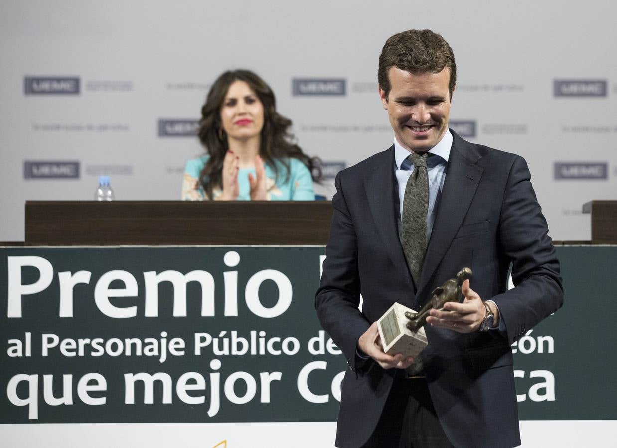 El presidente del Partido Popular estuvo arropado en el acto por numerosos cargos del PP, desde el presidente de la Junta a alcaldes de localidades de la provincia