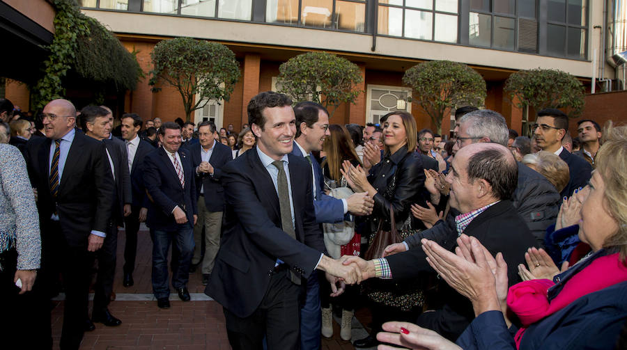 Fotos: Pablo Casado participa en un acto con militantes del Partido Popular en Valladolid