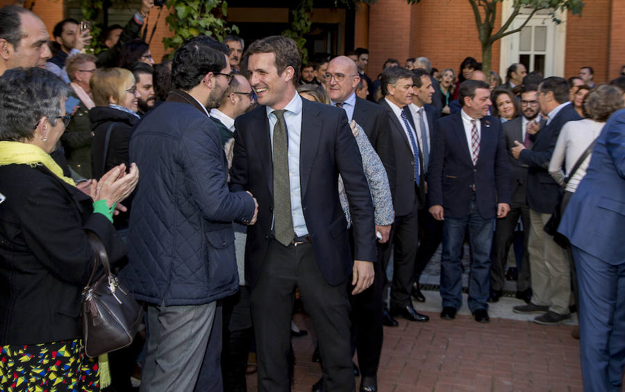 Fotos: Pablo Casado participa en un acto con militantes del Partido Popular en Valladolid