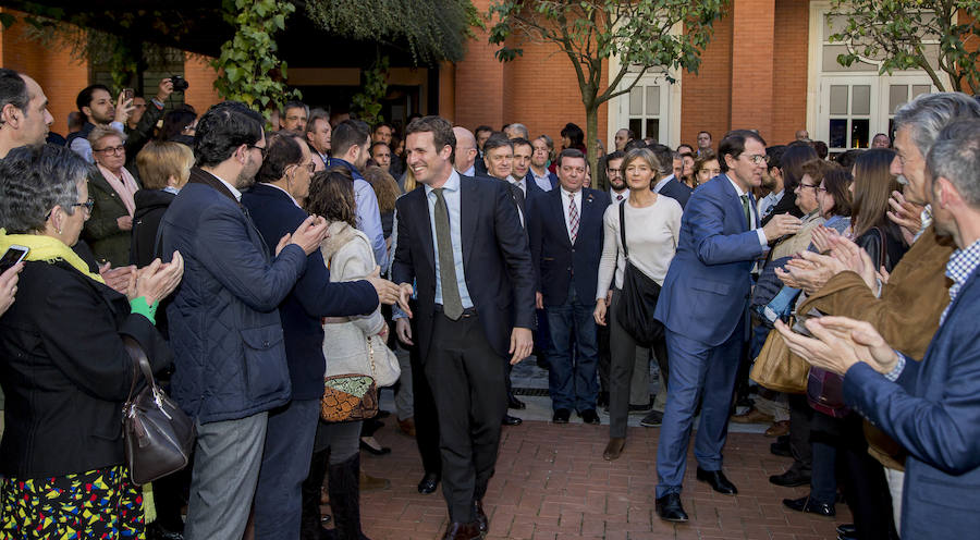 Fotos: Pablo Casado participa en un acto con militantes del Partido Popular en Valladolid