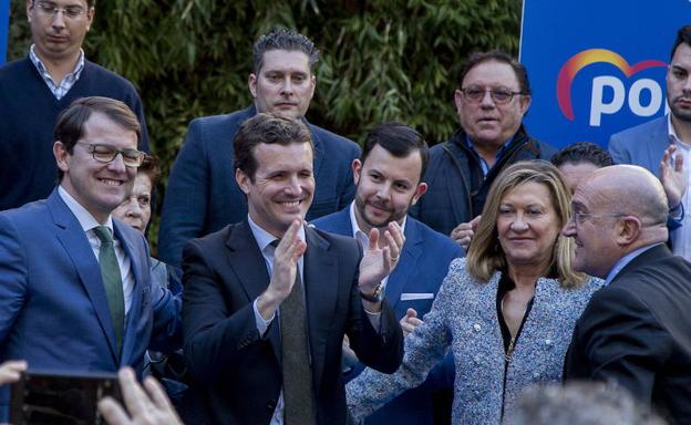 Pablo Casado, en un acto celebrado en Simancas la pasada semana. 