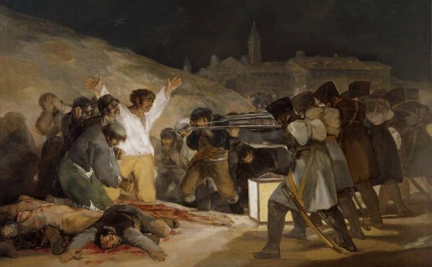 'El 3 de mayo en Madrid' o 'Los fusilamientos' Goya. 
