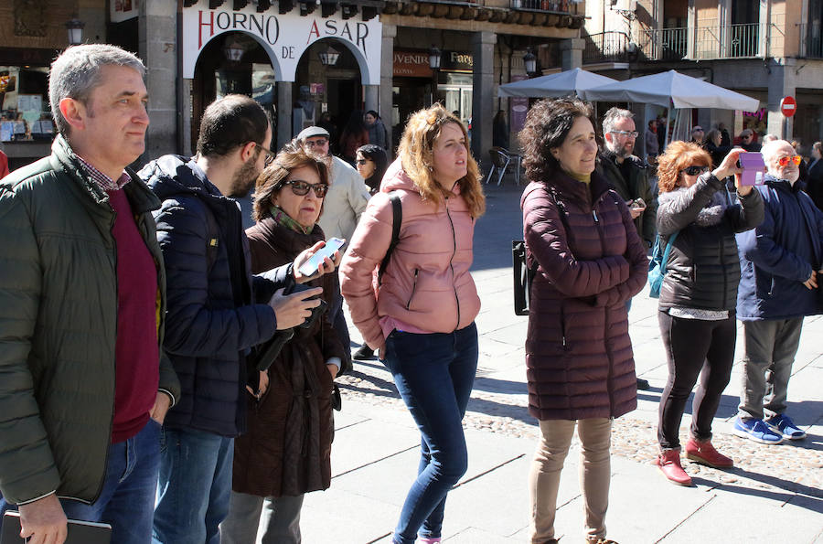 Fotos: Retiran a la Virgen del Acueducto para su restauración