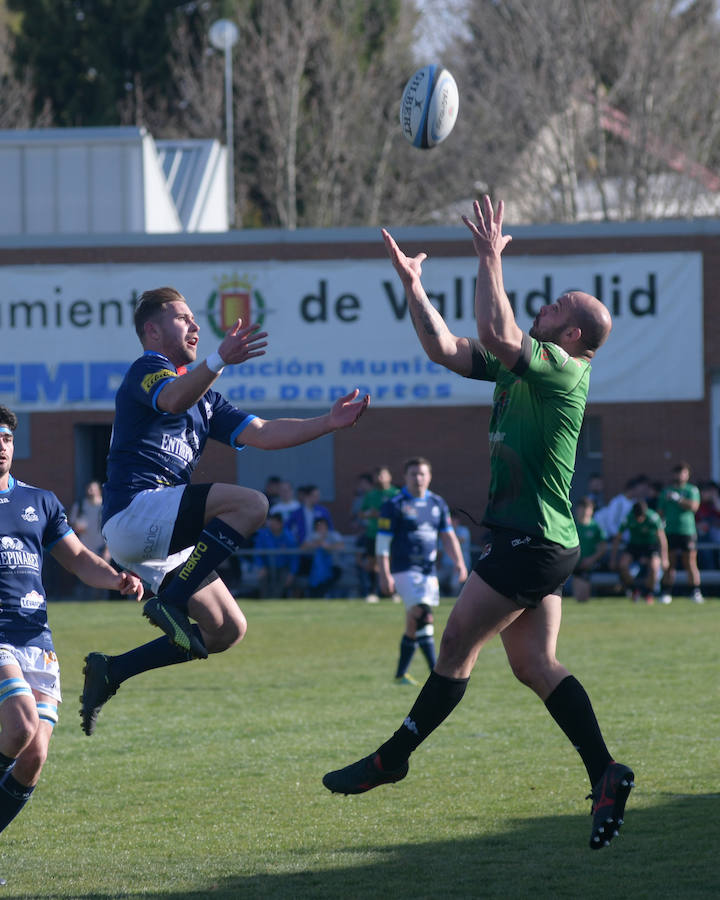Partido de rugby entre el VRAC Quesos Entrepinares y el Gernika, que se saldó con un empate a 27.