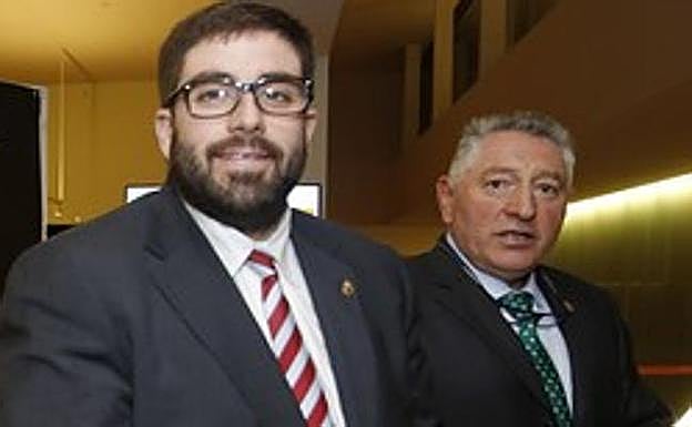 El expresidente de la Diputación de Ávila Jesús Manuel Sánchez Cabrera y Ángel Jiménez Martín.