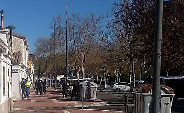 Calle Oriental en el barrio Girón.