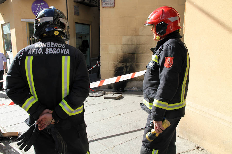 Fotos: Susto en la calle Cronista Lecea